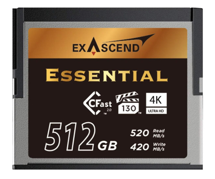 Karta pamięci CFast ExAscend 512GB Essential CFast 2.0